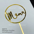acrylic toppers - mother