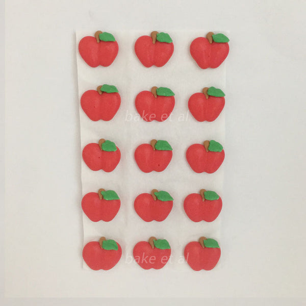 royal icing topper apple