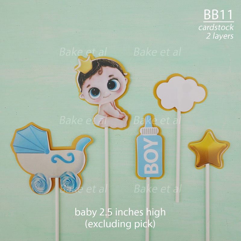 acrylic toppers - baby