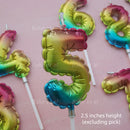 candle number balloon ombre