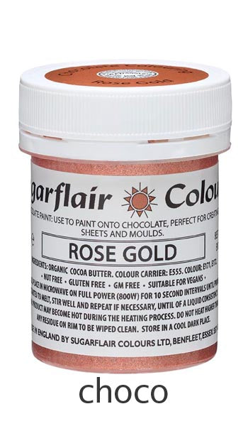 rose gold chocolate paint 35g, sugarflair