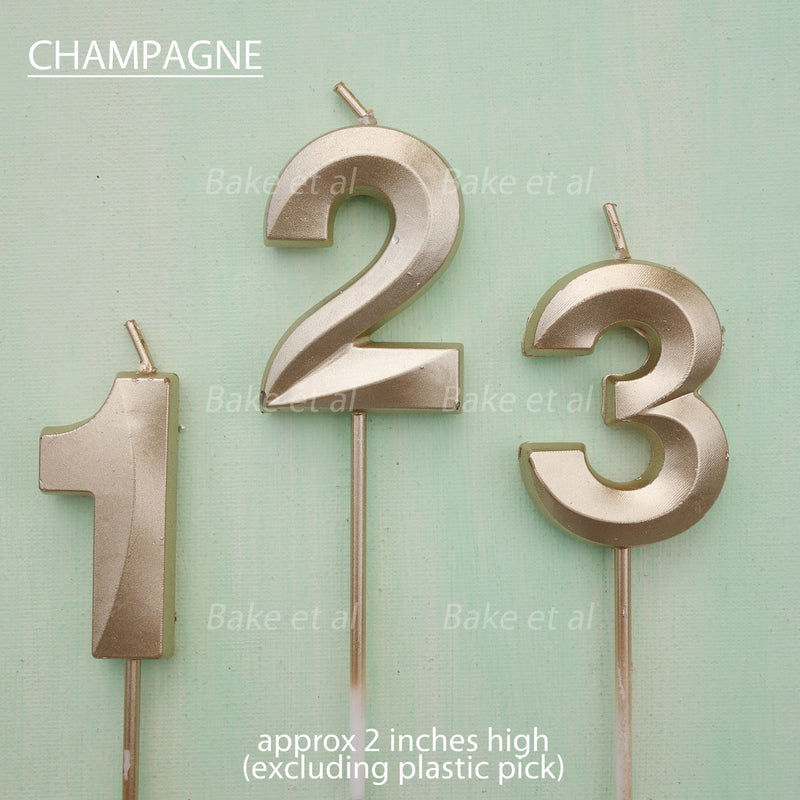 candle number edge champagne