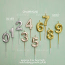 candle number edge champagne