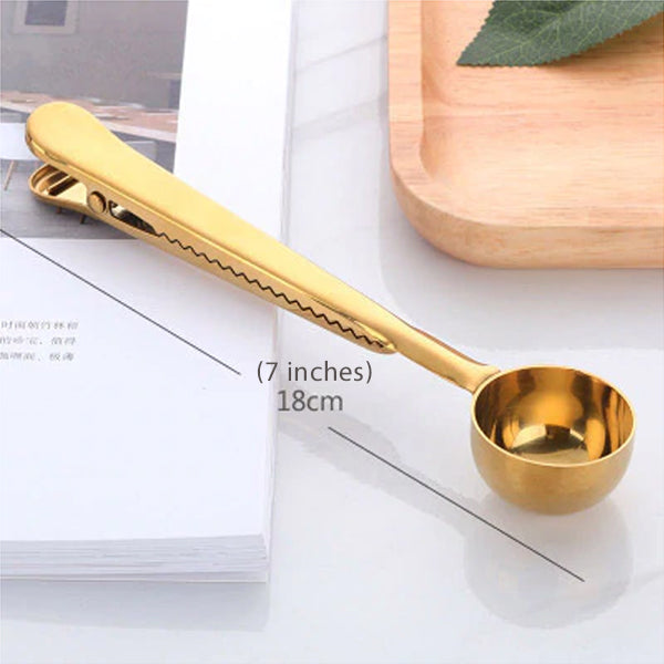 evangelista gold spoon with clip