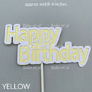 cardstock birthday toppers