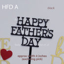 acrylic toppers - father