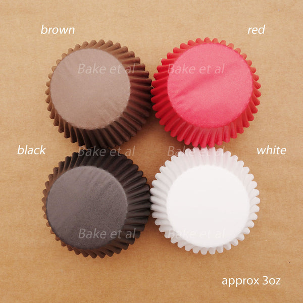 3oz cupcake liner solid color