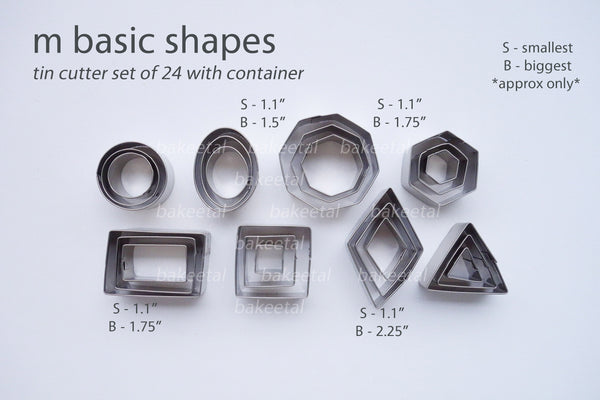 m basic shapes tin