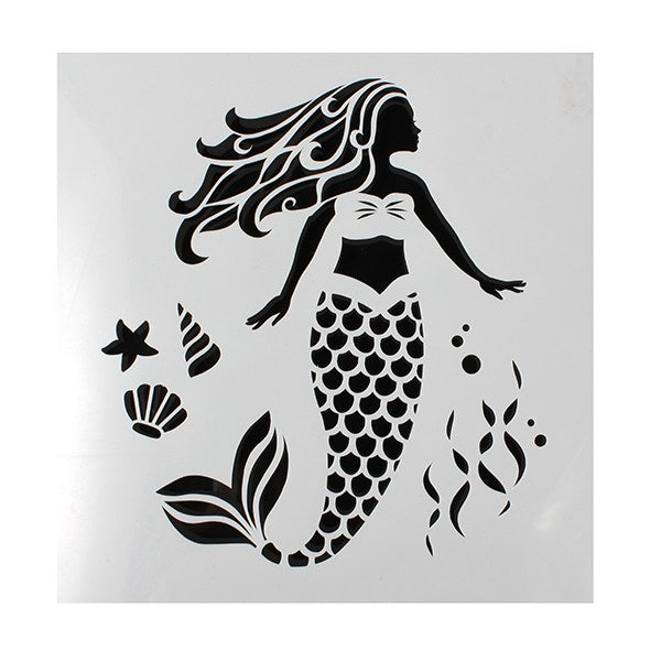 mermaid stencil