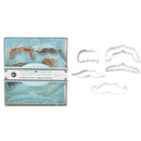 tin mustache set