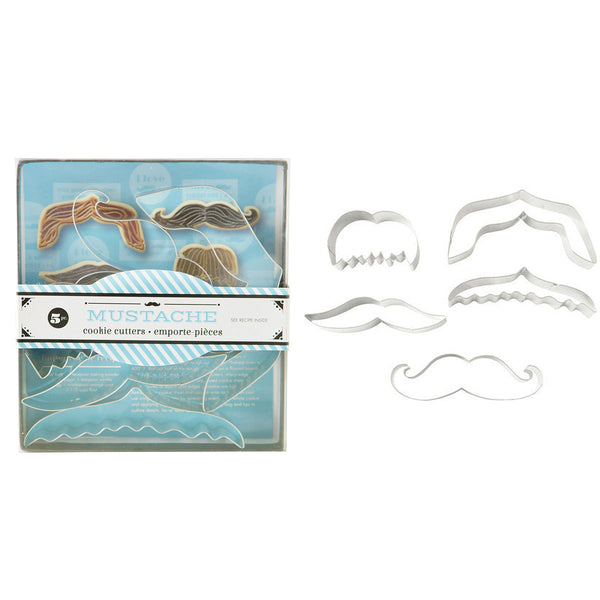tin mustache set