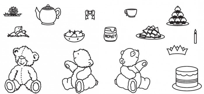 teddy bear picnic cutter set, patchwork cutters