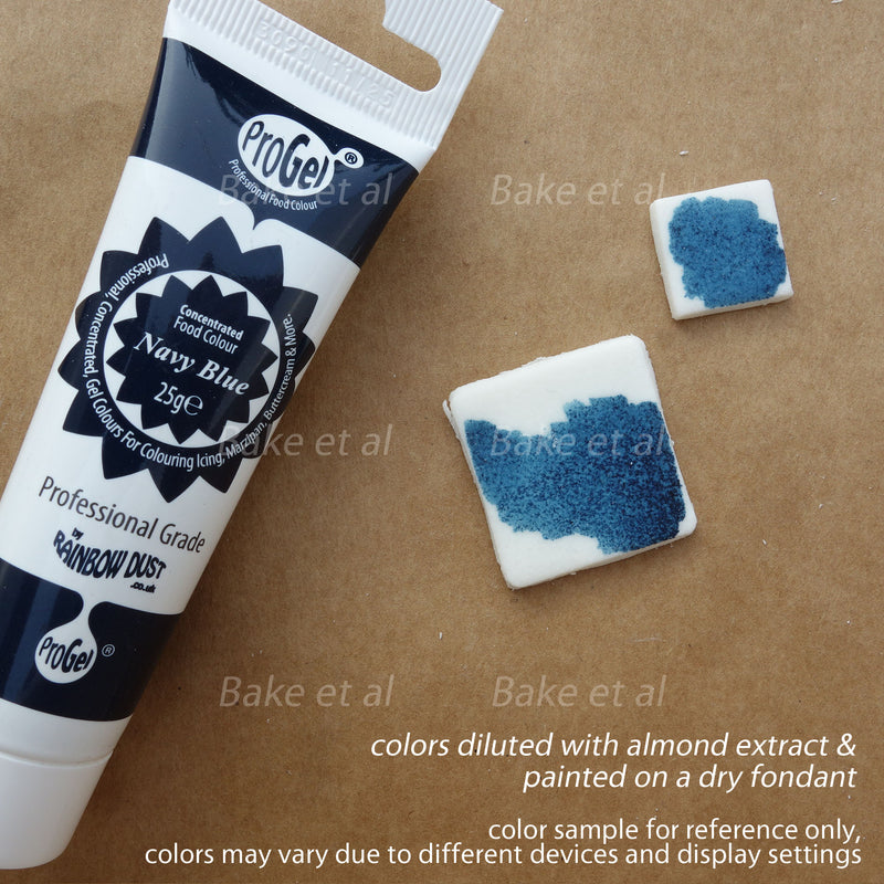 Progel colorant alimentaire gel Rainbow Dust - Navy blue - Cook Shop