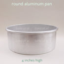 round baking pan 4inches high