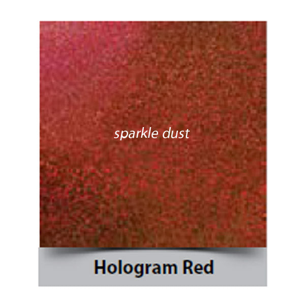 red hologram sparkle, rainbow dust