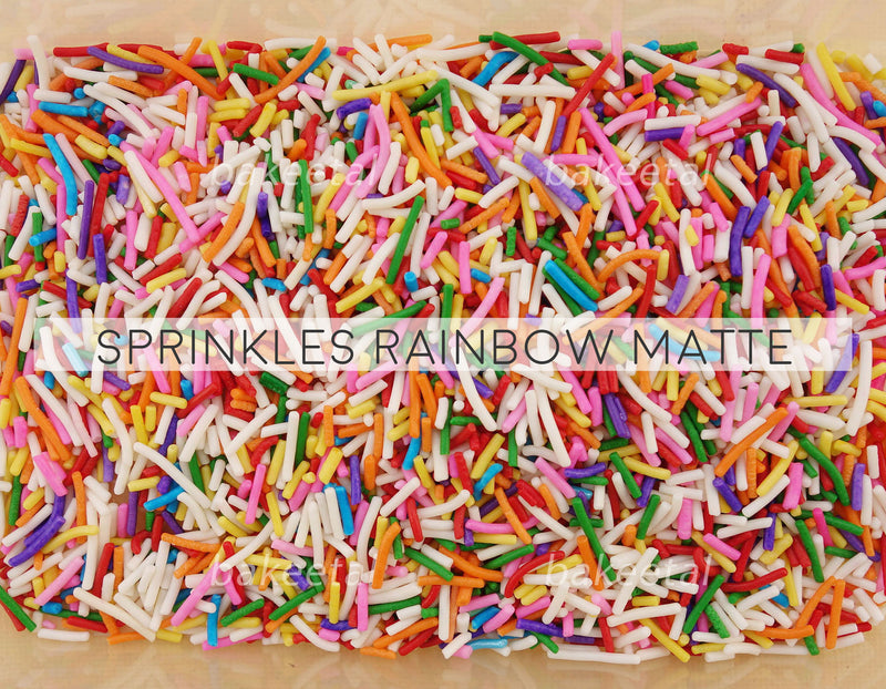 sprinkles rainbow matte