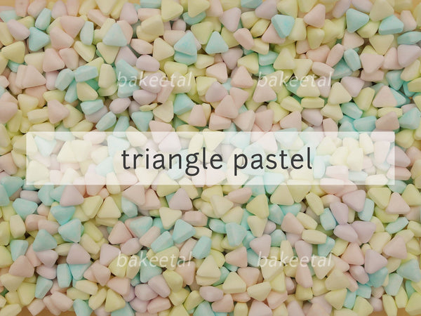 sprinkles triangle pastel